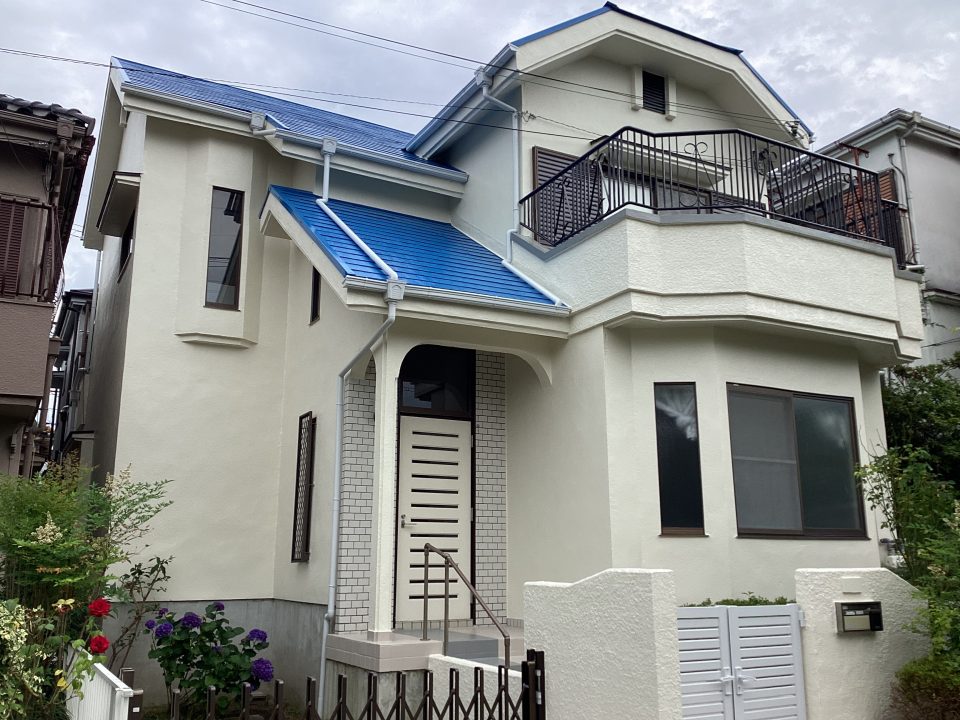 和泉市室堂 O様 屋根・外壁・その他塗装工事／ベランダ防水工事 [after]