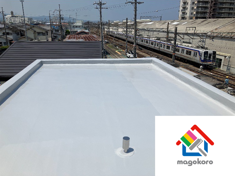 泉佐野市日根野 Y様 陸屋根防水塗装工事 [after]