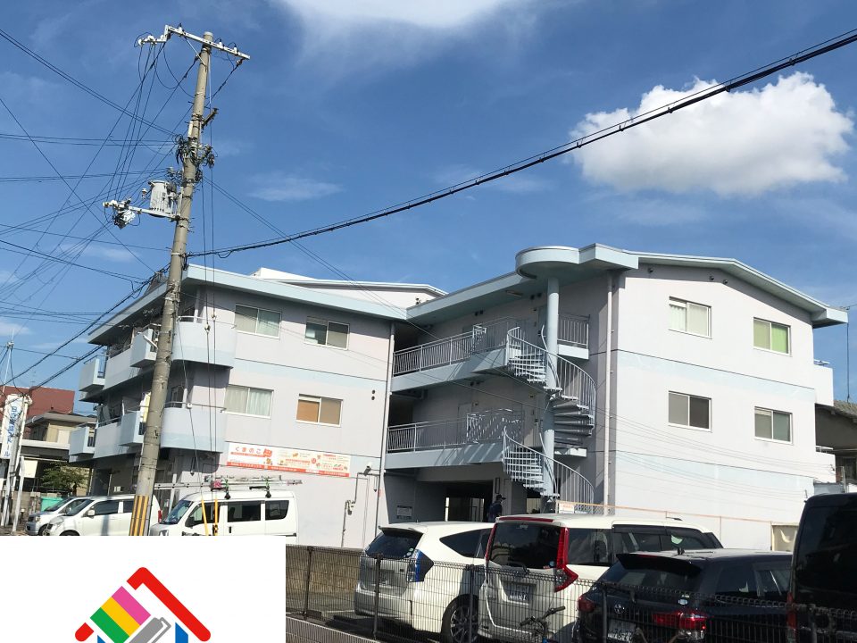 堺市中区ハイツ 外壁塗装工事 [before]