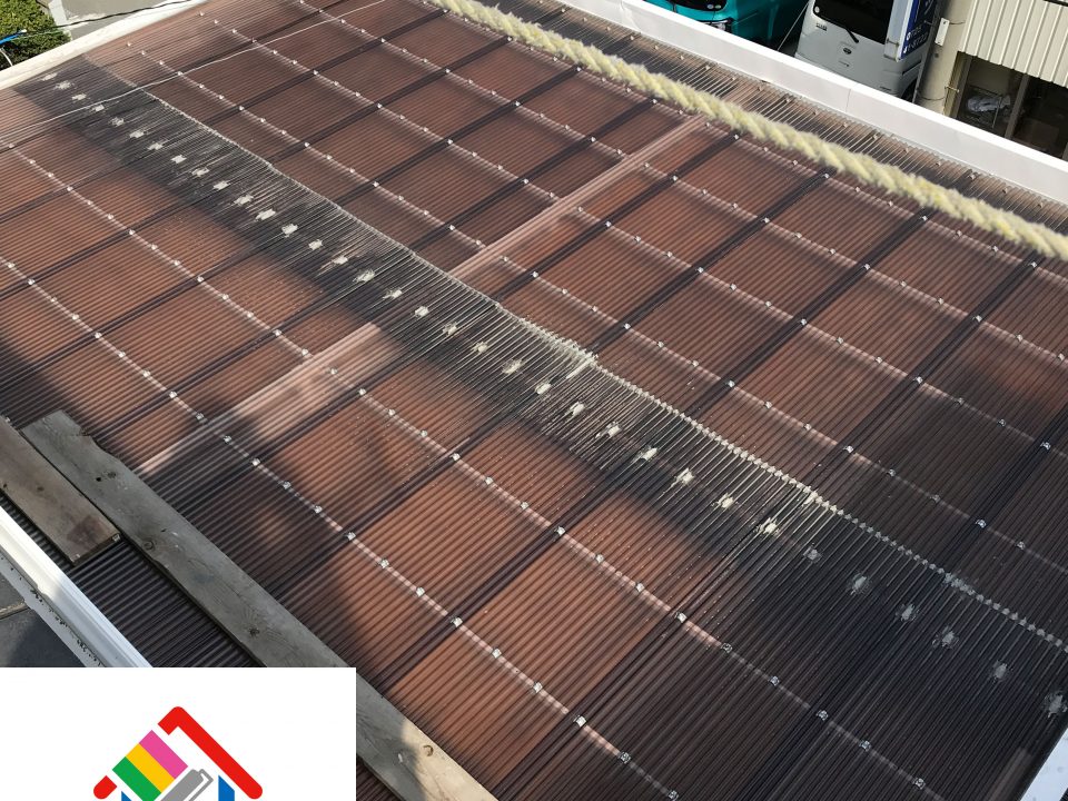 泉大津市豊中町N様 ガルバニウム鋼板葺き替え工事 [before]